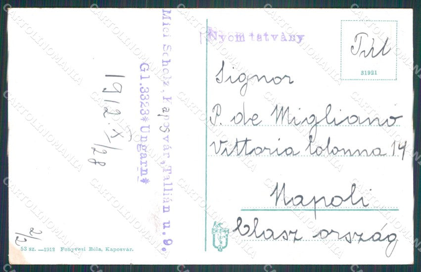 Hungary Ungheria Kaposvar postcard XC3340 – retro