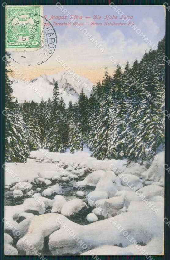 Slovacchia Slovakia Magas Tatra postcard XC3384 – fronte