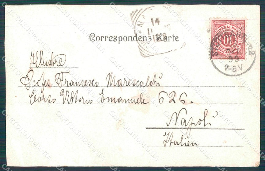 Hungary Ungheria Budapest Heine Auf flgeln des Gesanges Music postcard XC3432 – retro