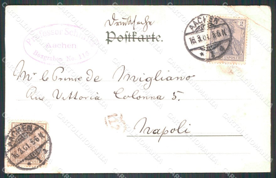 Deutschland Nordrhein Westfalen Aachen CREASED AK ansichtskarten XC6733 – retro