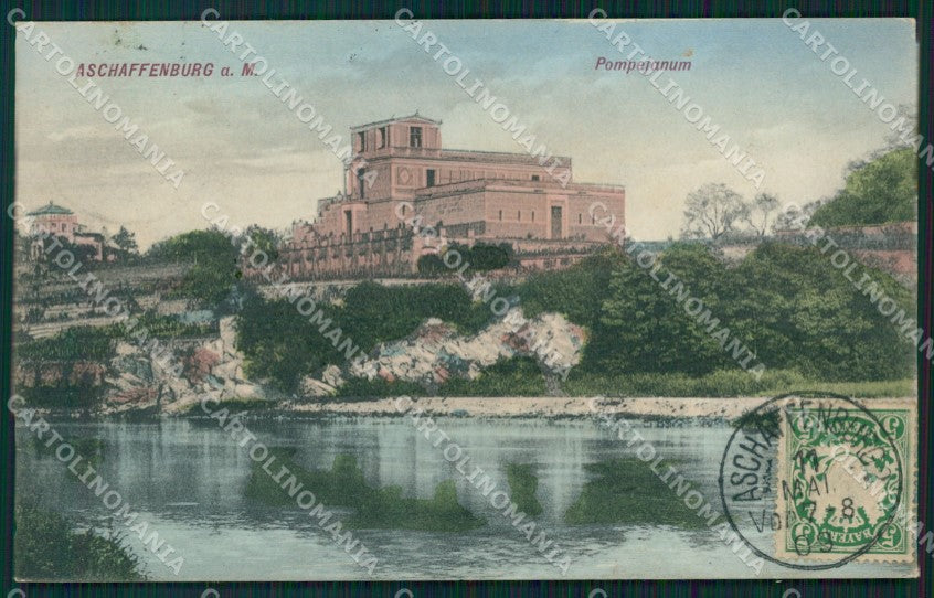 Deutschland Bayern Aschaffenburg Pompejanum AK ansichtskarten XC6749 – fronte