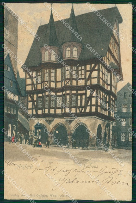 Deutschland Hessen Alsfeld Rathaus AK ansichtskarten XC6763 – fronte