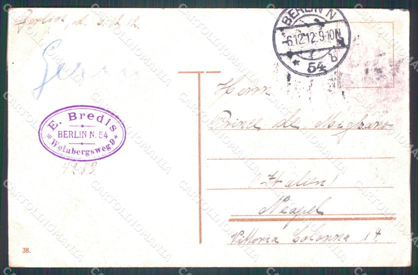 Deutschland Berlin Siegesallee CREASED AK ansichtskarten XC6764 – retro
