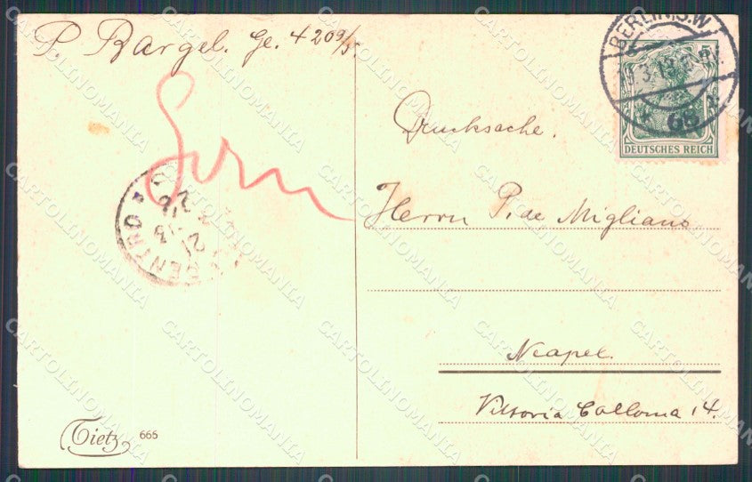 Deutschland Berlin Palais Kaiser Wilhelm I ABRADED AK ansichtskarten XC6804 – retro