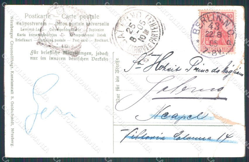 Deutschland Berlin Tiergarten CREASED TEAR AK ansichtskarten XC6807 – retro