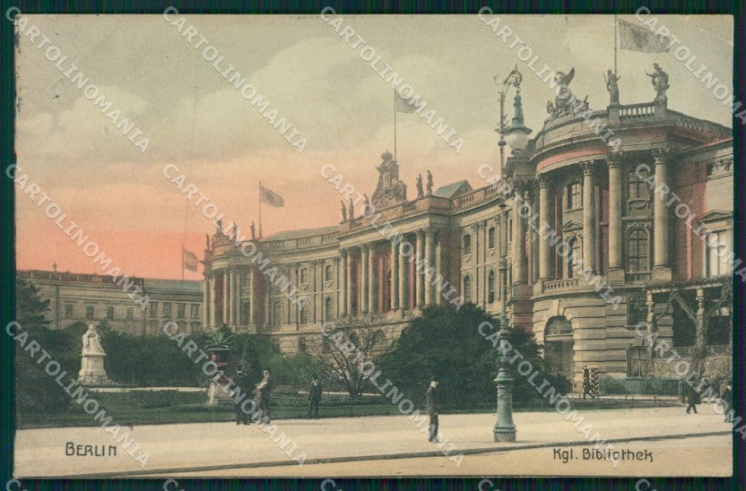 Deutschland Berlin Kgl Bibliothek CORNER CREASE AK ansichtskarten XC6808 – fronte
