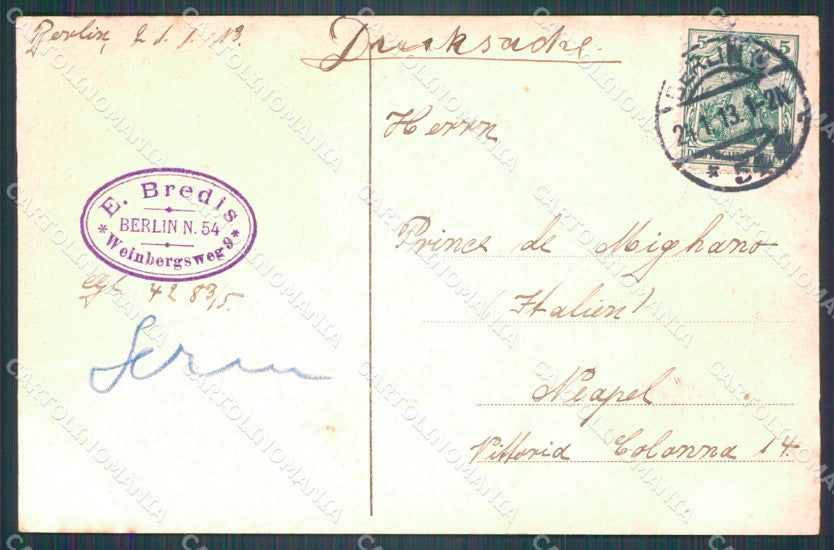 Deutschland Berlin Kgl Bibliothek CORNER CREASE AK ansichtskarten XC6808 – retro