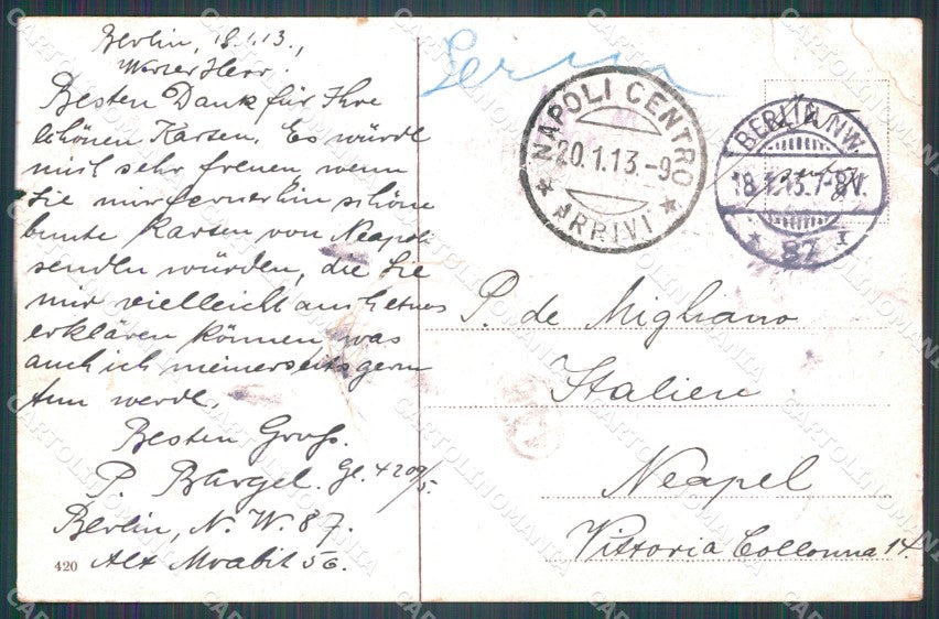 Deutschland Berlin Askanischer Platz CORNER CREASE AK ansichtskarten XC6809 – retro