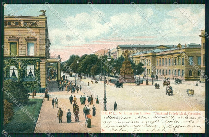 Deutschland Berlin Unter den Linden CORNER CREASE AK ansichtskarten XC6820 – fronte