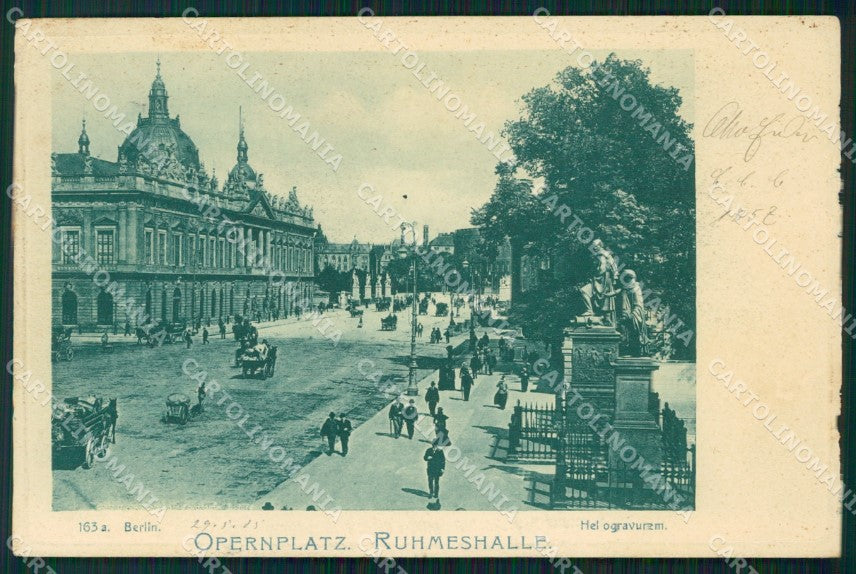 Deutschland Berlin Opernplatz ABRADED AK ansichtskarten XC6841 – fronte