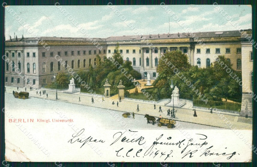 Deutschland Berlin Universitat CORNER CREASED AK ansichtskarten XC6843 – fronte