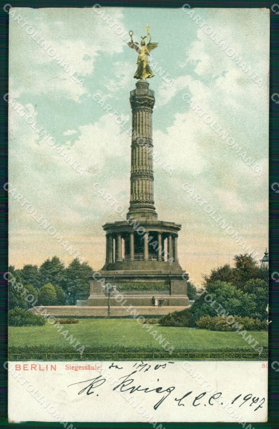 Deutschland Berlin Siegessaule HOLE AK ansichtskarten XC6844 – fronte