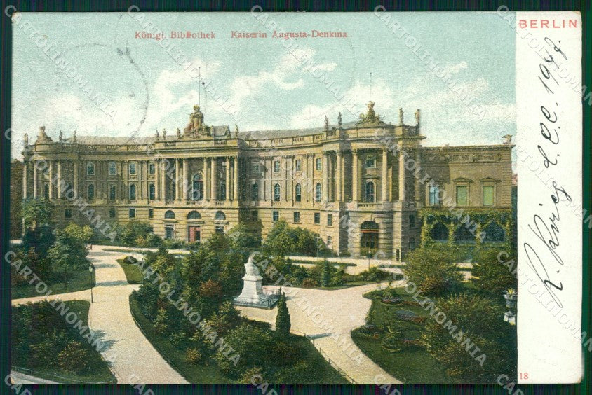 Deutschland Berlin Konigl Bibliothek AK ansichtskarten XC6846 – fronte