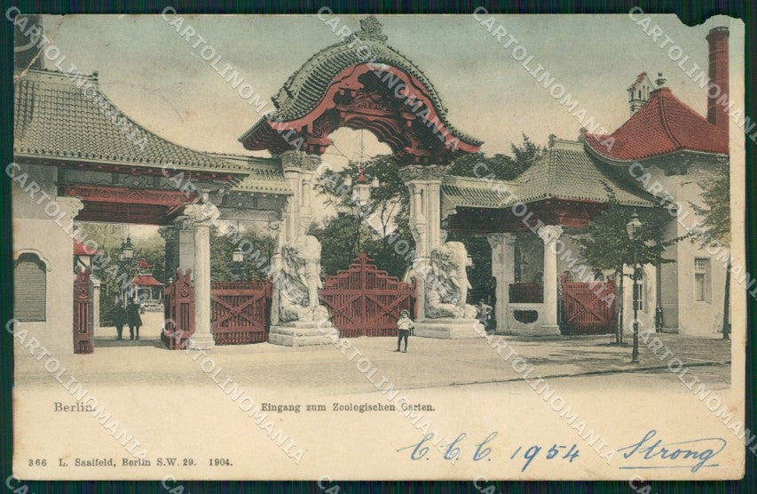 Deutschland Berlin Zoologischen Garten CORNER CREASED AK ansichtskarten XC6849 – fronte
