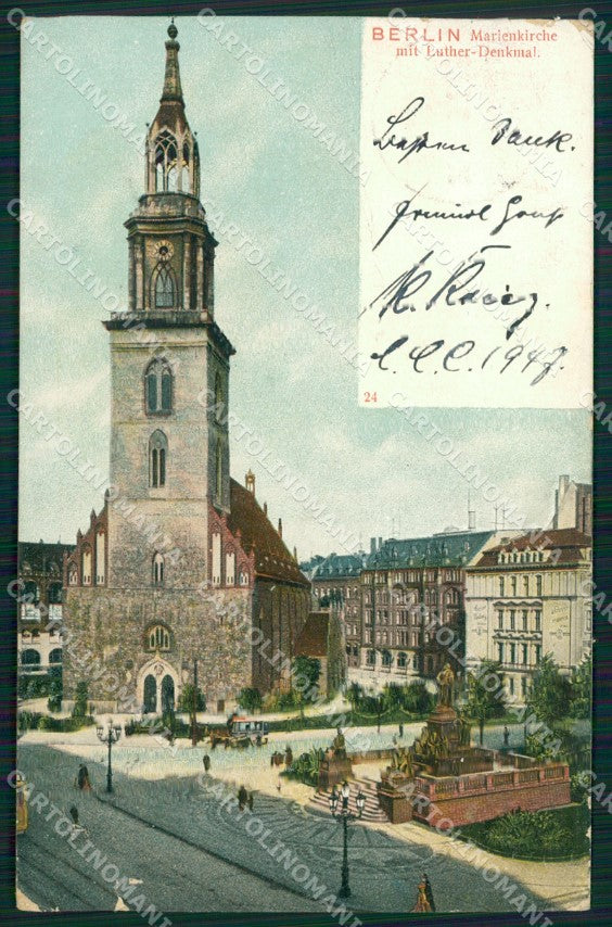 Deutschland Berlin Marienkirche TEAR AK ansichtskarten XC6850 – fronte