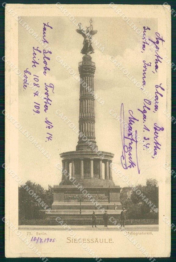 Deutschland Berlin Siegessaule AK ansichtskarten XC6877 – fronte