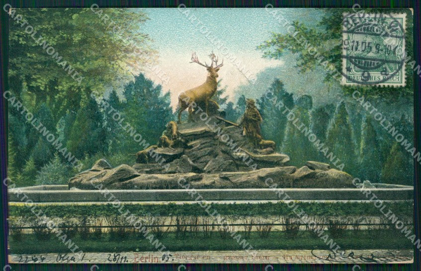 Deutschland Berlin Tiergarten CREASED AK ansichtskarten XC6891 – fronte