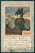Deutschland Berlin Kaiser Wilhelm Denkmal CORNER CREASED ansichtskarten XC6908 – fronte