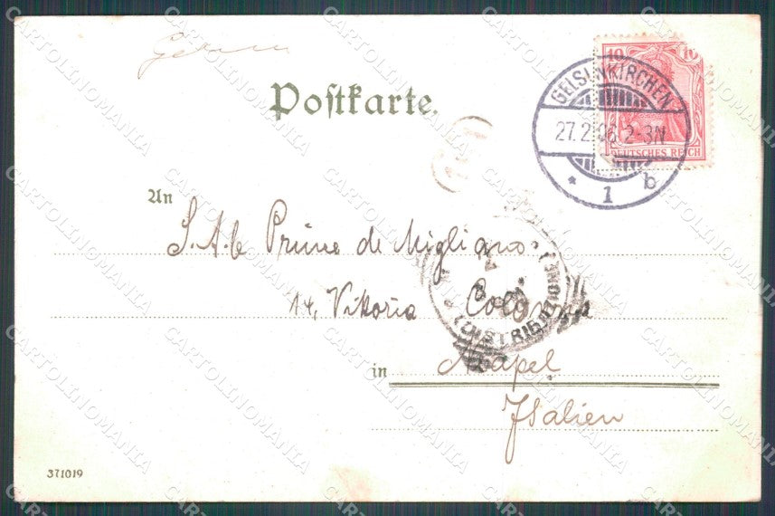 Deutschland Berlin Kaiser Wilhelm Denkmal CORNER CREASED ansichtskarten XC6908 – retro