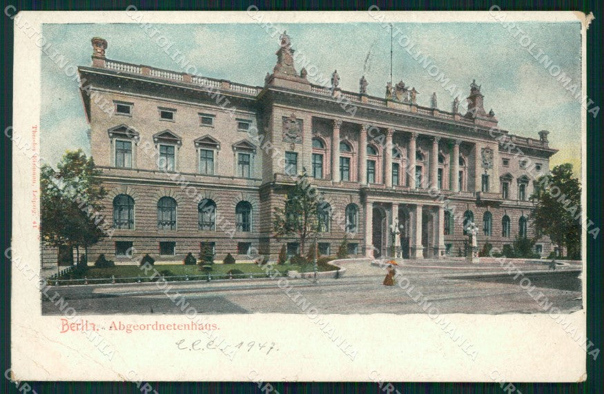 Deutschland Berlin Abgeordnetenhaus CORNER CREASED AK ansichtskarten XC6911 – fronte