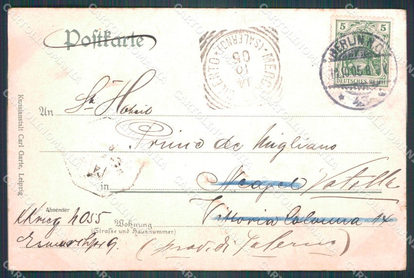 Deutschland Berlin Siegesallee CORNER CREASED AK ansichtskarten XC6929 – retro