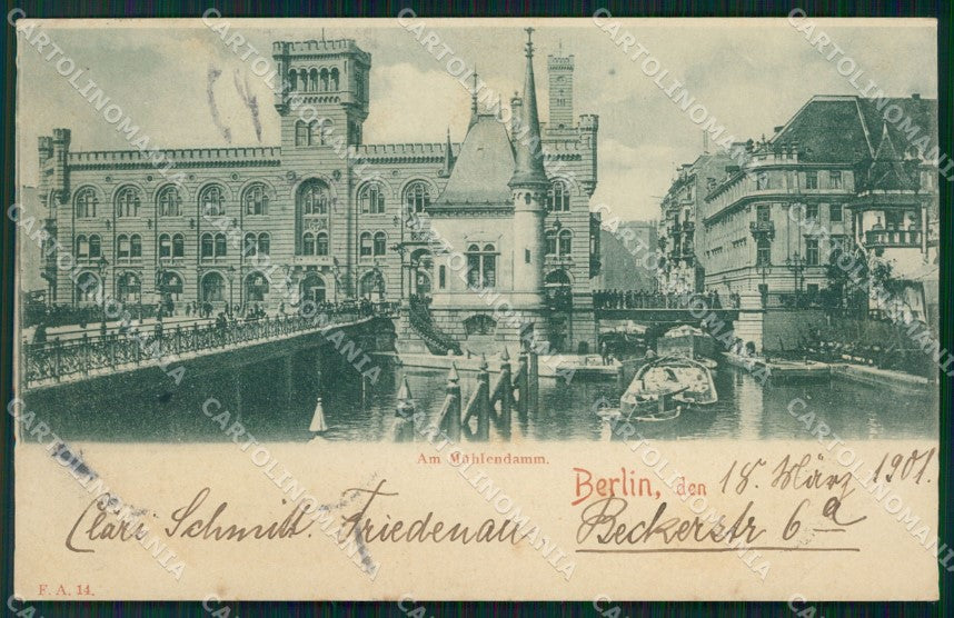 Deutschland Berlin Muhlendamm AK ansichtskarten XC6946 – fronte