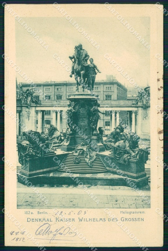 Deutschland Berlin Denkmal Kaiser Wilhelms des Grossen AK ansichtskarten XC6948 – fronte