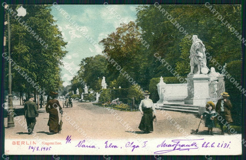 Deutschland Berlin Siegesallee AK ansichtskarten XC6951 – fronte
