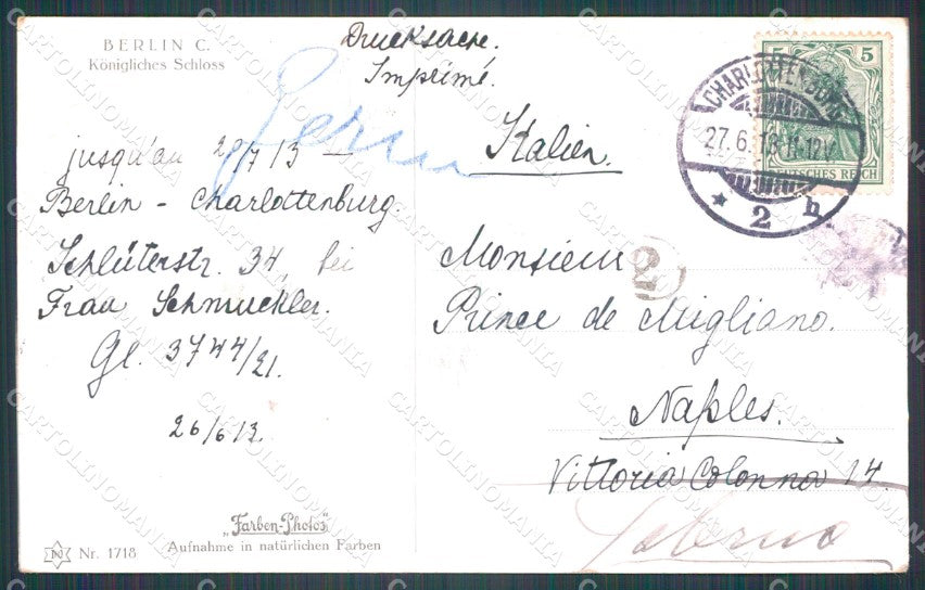 Deutschland Berlin Konigliches Schloss AK ansichtskarten XC6955 – retro