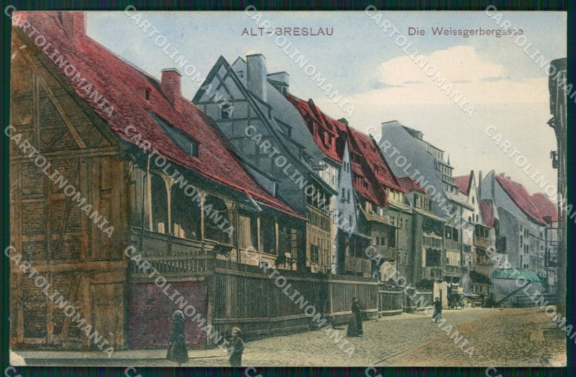 Poland Polen Wroclaw Breslau Die Weissgerbergasse AK ansichtskarten XC6963 – fronte