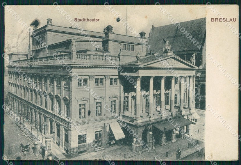 Poland Polen Wroclaw Breslau CORNER CREASED TEAR AK ansichtskarten XC6966 – fronte