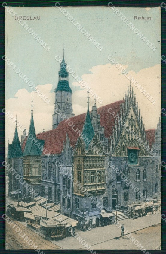 Poland Polen Wroclaw Breslau Rathaus AK ansichtskarten XC6970 – fronte