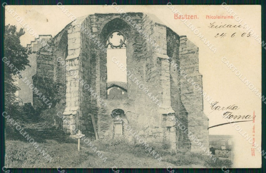 Deutschland Sachsen Bautzen Nicolairuine AK ansichtskarten XC6981 – fronte