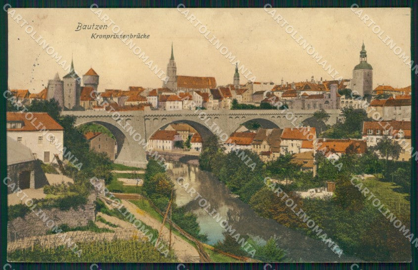 Deutschland Sachsen Bautzen Kronprinzenbrucke AK ansichtskarten XC6992 – fronte