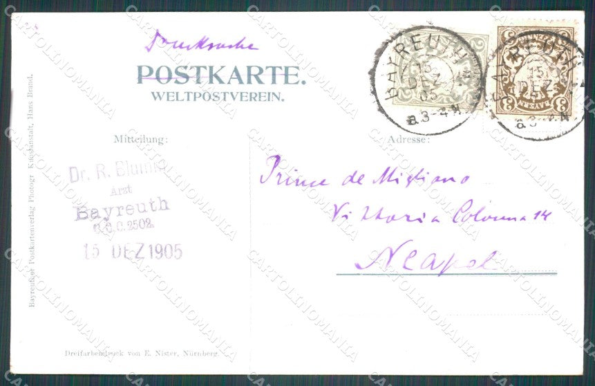 Deutschland Bayern Bayreuth Hans Brand AK ansichtskarten XC6997 – retro