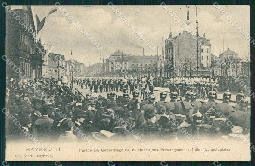 Deutschland Bayern Bayreuth Parade Luitpoldplatze AK ansichtskarten XC7000 – fronte