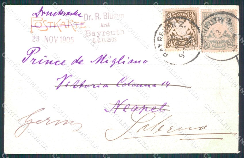 Deutschland Bayern Bayreuth Parade Luitpoldplatze AK ansichtskarten XC7000 – retro