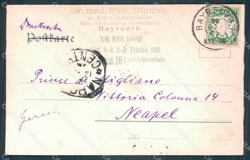 Deutschland Bayern Bayreuth CORNER CREASED AK ansichtskarten XC7006 – retro