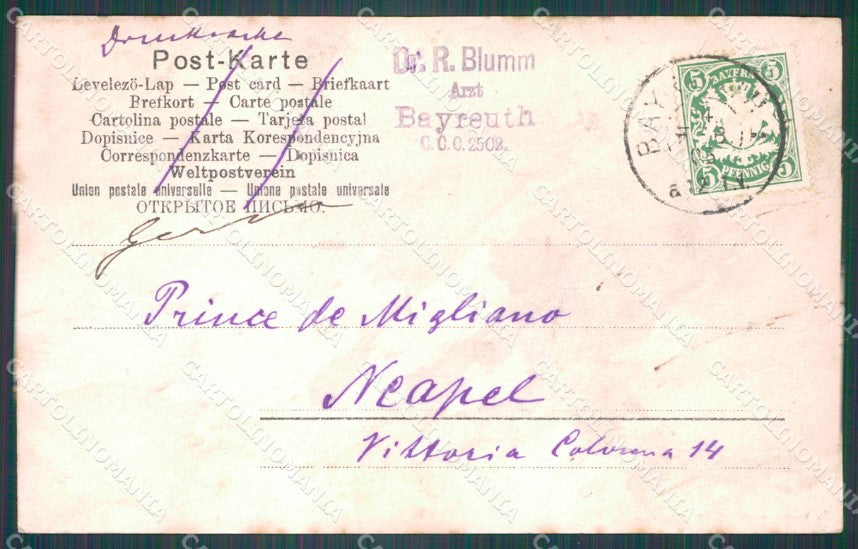 Deutschland Bayern Bayreuth Neues Schloss Foto AK ansichtskarten XC7009 – retro
