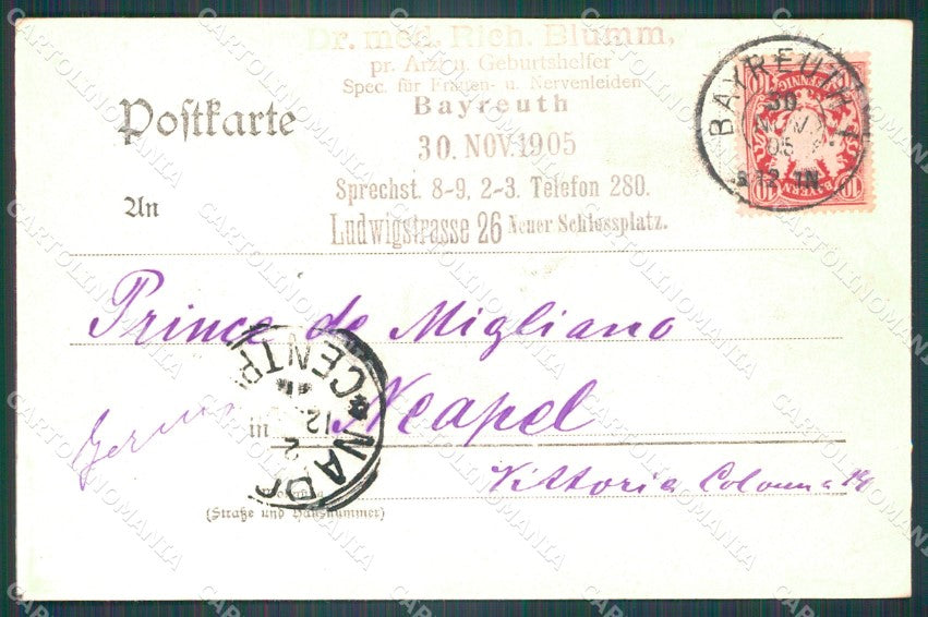 Deutschland Bayern Bayreuth Schlossplatz AK ansichtskarten XC7011 – retro