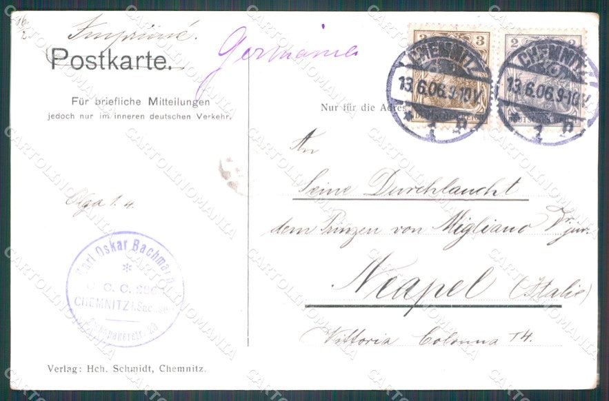 Deutschland Sachsen Chemnitz Schloss Lichtenwalde AK ansichtskarten XC7018 – retro