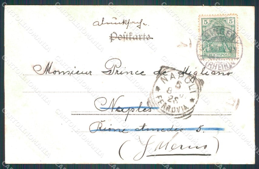 Deutschland Rheinland Pfalz Bingen am Rhein Burg Klopp AK ansichtskarten XC7027 – retro