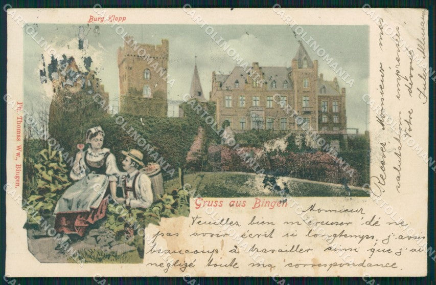 Deutschland Rheinland Pfalz Bingen am Rhein ABRADED AK ansichtskarten XC7028 – fronte