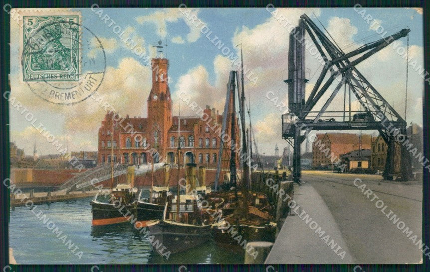 Deutschland Bremen Freihafen Hafenhaus AK ansichtskarten XC7050 – fronte