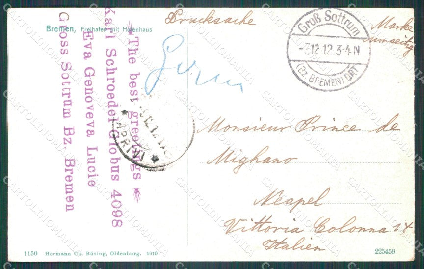 Deutschland Bremen Freihafen Hafenhaus AK ansichtskarten XC7050 – retro
