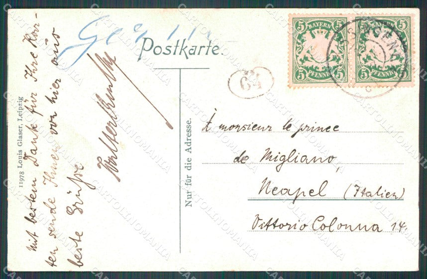 Deutschland Bayern Bad Kissingen vom Ludwigsturm AK ansichtskarten XC7063 – retro