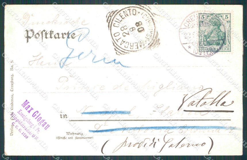 Deutschland Thuringen Creuzburg CORNER CREASED AK ansichtskarten XC7090 – retro