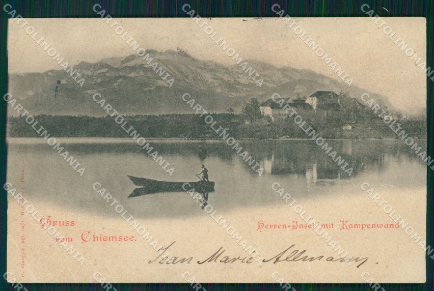 Deutschland Bayern Chiemsee CORNER CREASED AK ansichtskarten XC7105 – fronte