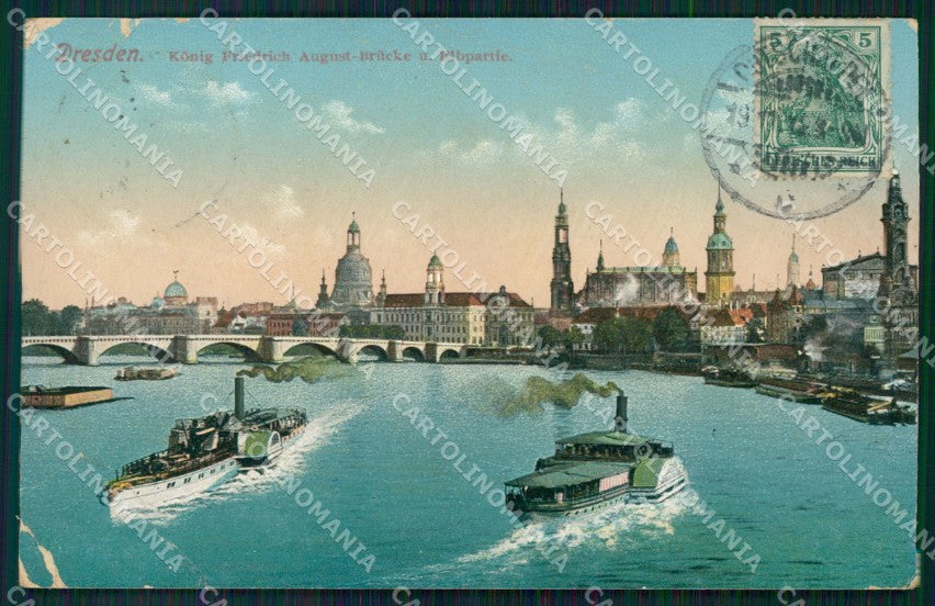 Deutschland Sachsen Dresden CORNERS CREASED AK ansichtskarten XC7107 – fronte