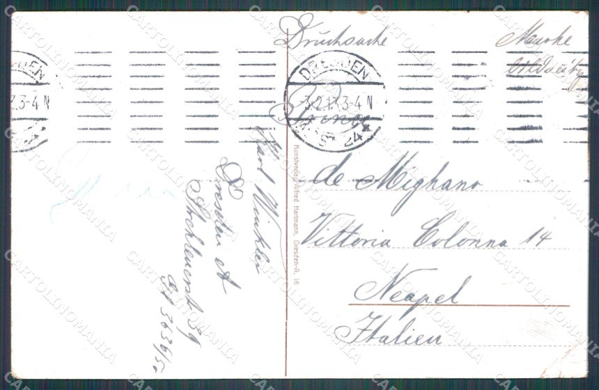Deutschland Sachsen Dresden Albert Platz CORNER CREASED AK ansichtskarten XC7115 – retro
